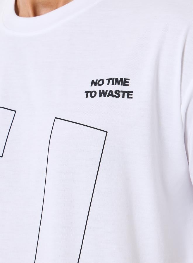 ستايلي تيشيرت بطبعة جرافيك وبقصة واسعة - Image 2